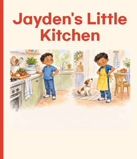 지인에듀 챕터북 표지 예시 (Jayden's Little Kitchen)
